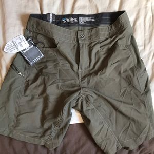 Dark green mutiny river shorts